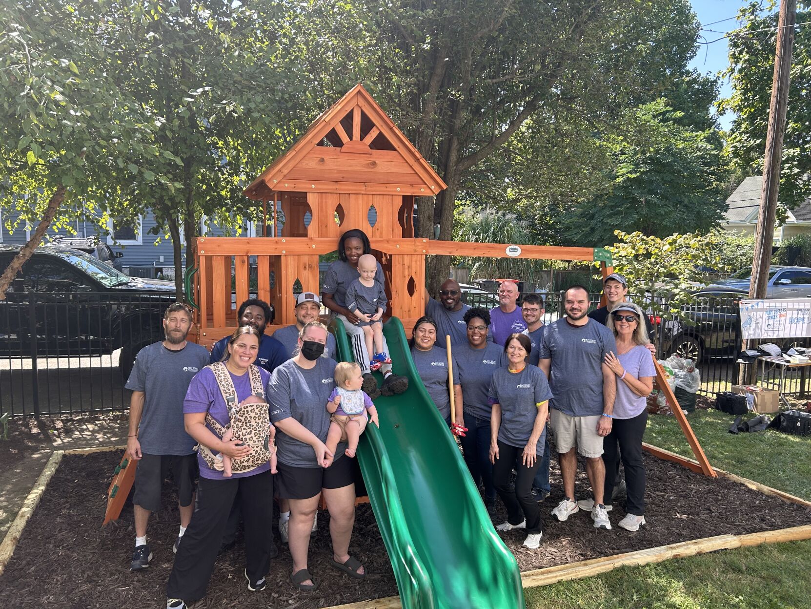 Nonprofit builds playset and hope for Kentucky girl fighting cancer